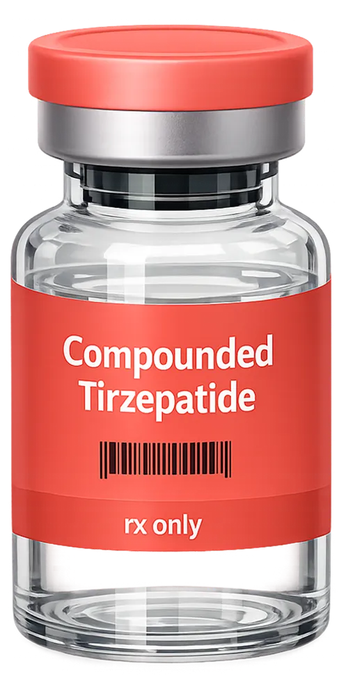 Compounded Tirzepatide vial